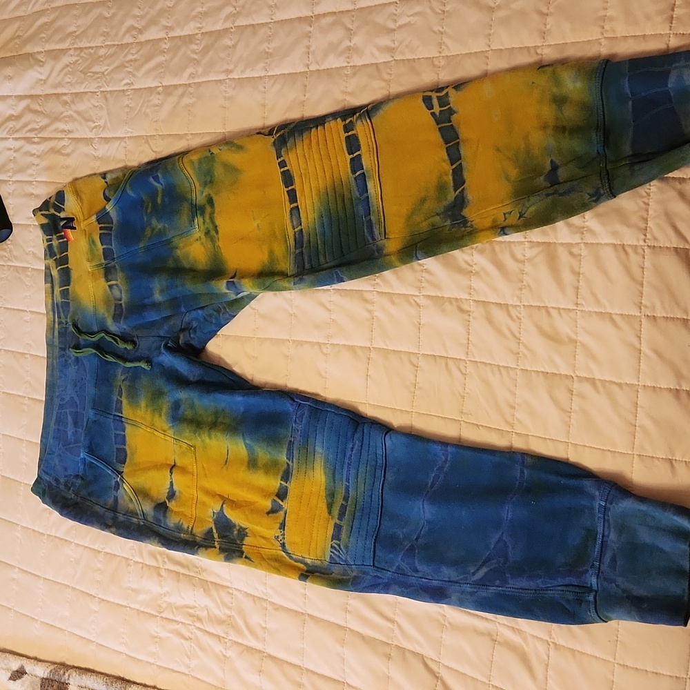Aviator Nation Blue and Yellow Sweatpants